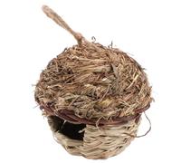 TOPBATHY Handmade Khaki Bird Nest Made of Sturdy Plastic, Provides A Hideaway for Birds, Rustic and Simple Elegant Style, for Hanging from A Tree Branch Or Porch Decoration
