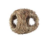 TOPBATHY Handmade Woven Nest Four Holes Reusable Safe Premium Mountain Grass Bird Nest for Tree Branches Garden Birdcage Accessories