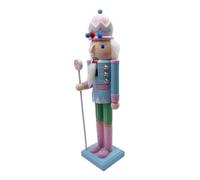TOPBATHY Handpainted Wooden Nutcracker Soldier Christmas Ornament Traditional Xmas Decoration for Home Party Tabletop Festive Decor