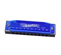 TOPBATHY Harmonica for Beginners Diatonic Mouth Organ in Blue Musical for S Early Education and Folk Music Learning