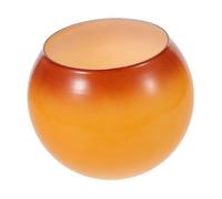 TOPBATHY Heat-Resistant Gradient Glass Lampshade Double Hole Design Round Pendant Globe Shade Replacement for Dining Restaurant Retro Decor