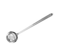 TOPBATHY Heavy Duty Stainless Steel Ladle Deep Soup Spoon with Hook for Serving Soups Porridge and Gravy Versatile Kitchen Utensil for Home and Restaurant Use