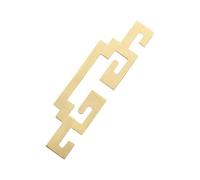 TOPBATHY Hollow Golden Brass Handle Antique Chinese Style Wardrobe Pull Stylish Cabinet Hardware with Auspicious Pattern for Home Furniture Decor