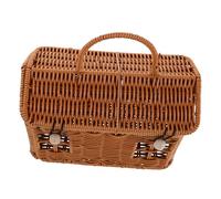 TOPBATHY House Shaped Woven Candy Basket with Handle Portable Christmas Candy Box for Wedding Party Favors Compact Storage for Cookies Treats Gifts Multipurpose Holiday Decor