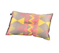 TOPBATHY Inflatable Travel Pillow Portable Self-inflating Camping Pillow Red Yellow Printed National Style Lightweight for Outdoor Leisure and Tent Use