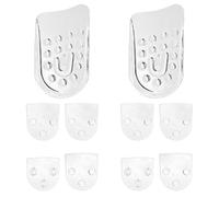 TOPBATHY Invisible Height Increase Insoles with Gel Heel Cushion Inserts, Five-Layer Adjustable and Detachable Design, Breathable TPR Material for Sneakers and Flats, 1 Pair