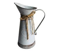 TOPBATHY Iron Container Home Bucket for Garden Decor Retro Chic Iron Art with Rope Handle for Home Adornment and Table Display