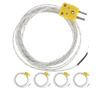 TOPBATHY K-Type Style Probe Thermocouple Temperature 5pcs 2m Sensor Mini Connector Thermal Sensor 50 400°c Compatible Measurement to Tm902c Tes1310