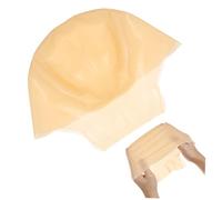 TOPBATHY Khaki Latex Bald Cap for Adults Comfortable Makeup Wig Accessory Realistic Fit for Costume Stage Plays Films and Halloween Parties