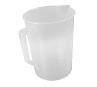 TOPBATHY Large Capacity Plastic Measuring Cup with Clear Graduations Wide Mouth Fluid Beaker for Laboratory and Kitchen Accurate Liquid Measurement Stable Round Design