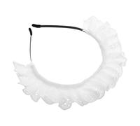 TOPBATHY Lolita Lace Maid Headband Soft Ruffle Hair Hoop Cosplay Party Accessory for Women Japanese Style Charming Maid Hairpiece