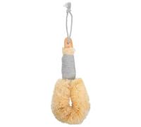 TOPBATHY Long Handle Sisal Hemp Shower Back Scrubber for Deep Cleaning and Comfortable Use with Cotton Rope and Wood Materials, for Exfoliating and Removing Dead Skin the Bath