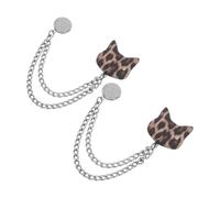 TOPBATHY Magnetic Clips for Clothing Hemming Pants with Cat Head Design, Reusable Metal Fabric Fastener Pins for Jeans and T-shirts, for Social Occasions and Shopping Trips