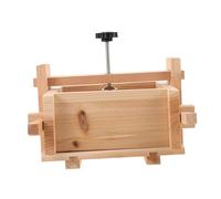 TOPBATHY Manual Tofu Maker Mold Press Detachable Wooden Box for Homemade and Commercial Use Space Saving Design for Firm Soybean Curd Preparation