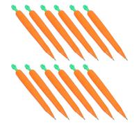 TOPBATHY Mechanical Pencils and Easy Propelling Mechanism 12pcs Carrot Shaped with Comfortable Grip and Silicone Material for Boys Birthday Present Or School Stationery