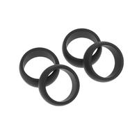 TOPBATHY Men's Silicone Sport Ring for Gym Accessories, Black | Simple Design, Suitable for Swollen Fingers, Indoor Fitness Protector Ring, Valentines and Anniversary Use