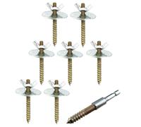 TOPBATHY Metal Bird Cage Stand Screws with Gaskets, Sturdy Birdcage Accessories That Will Not Damage The Cage Or Hurt Your Hands, for Secure Perch Installation