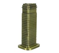 TOPBATHY Metal Flatiron Building Model 6.93 Inch Architectural Craft Figurine Vintage Desktop Statue for Home Office Decoration and Souvenir Gift