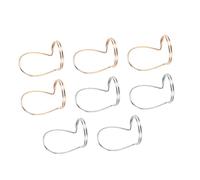 TOPBATHY Metal Guitar Finger Pick Set for Classical Folk Guitar Lightweight Comfortable Design 8Pcs in Golden and Silver for Practice Or Collection