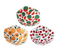 TOPBATHY Microwave Bowl Holders Non-deformable Design 3pcs Insulated and Heat Resistant Polyester Cotton Pads for Soup Bowls and Ceramic Cups for Kitchen and Dining Table Use