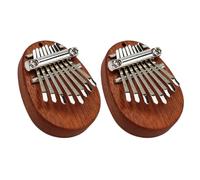 TOPBATHY Mini 8-Note Wooden Thumb Piano with Hanging Rope, Portable Kalimba for Beginners, Natural Sound, Compact Handheld Musical Instrument for Home Practice