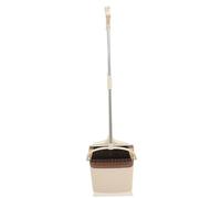 TOPBATHY Mini Broom Household Cleaning Supply and Dustpan Set with Long Handle Removes Hair Efficiently Sturdy Stainless Steel and Plastic a Compact Design for Home Cleaning