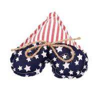 TOPBATHY Mini Heart Shaped Patriotic Tiered Tray Decor 4th of July Ornament Independence Day Decorations for Home Party and Farmhouse Tray