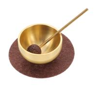 TOPBATHY Mini Singing Bowls for Meditation and Heart Chakra Balance Handmade Portable with Beater Harmonic Tones for Stress Reduction Sleep Improvement and Sound Relaxation at Home