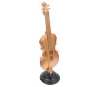 TOPBATHY Mini Violin Model with Stand Realistic Musical Instrument Figurine for Home Office Decor Elegant for Music Lovers Artists Unique Resin Design