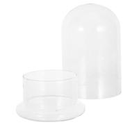 TOPBATHY Miniature Glass Terrarium Bottle for Air Plants and Moss with Hydroponic System, Sleek Modern Glass Dome Planter for Room and Small Spaces Decoration