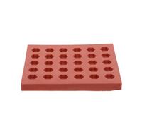 TOPBATHY Miniature Hexagon Brick Mold Soft Silicone Mold Versatile Application Excellent Durability Red Realistic Modeling for Miniature Architecture and Dollhouse Projects