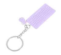 TOPBATHY Miniature Keyboard Mouse Keychain Cute Tech Keychain for Boys Creative Cartoon Key Chain Tiny Keyboard