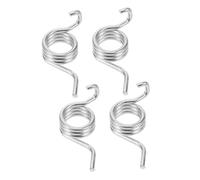 TOPBATHY Motorcycle Foot Peg Springs for Pedal Return and Footrest Replacement 4pcs Cnc Aluminium Alloy Lightweight, Easy to Remove, Silver Universal Fit