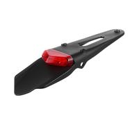 TOPBATHY Motorcycle Rear Mudguard Brake Light 35w 12v 2a Black Plastic
