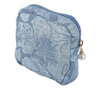 TOPBATHY Multi-Function Portable Period Bag with Zipper Sanitary Napkin Pouch for Women Discreet Privacy Protection and Compact Storage Accessory in Light Blue
