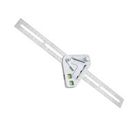 TOPBATHY Multifunctional Precise with Wear-resistant Measurements and Angle Stainless Steel Ruler for Surface, Tool Cutting Tasks Woodworking for Wood and Material