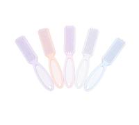TOPBATHY Nail Cleaning Brush Set 15pcs with Handle Nail Art Dust Brush for Fingernail and Toenail Care Random Color