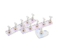 TOPBATHY Nail Practice Stand for Press Ons with Rectangle and Heart Shapes, Portable Magnetic Acrylic Nail Holder with Stable Base, for Home and Teaching Use by Beginners and Professionals