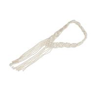 TOPBATHY Nordic Style Handmade Macrame Headband for Women, Woven Cotton Rope Hair Accessory, Bohemian Travel and Wedding Headpiece
