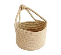 TOPBATHY Organizer Rope Sundries Girls and Boys Room or Nursery for Design Cotton Storage Basket with Hanging Khaki Cloth Stylish Toys Clothing