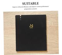 TOPBATHY Page Spiral Music Binder Organizer for Choir Sheet Music and Piano Scores Lightweight Folder with Quick-flip Ring Mechanism for Band Orchestra and Choral Rehearsals