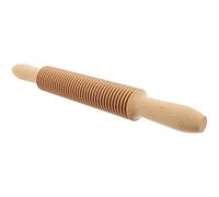 TOPBATHY Pastry Roller Wooden Rolling Pin with Easy Grip Handle for Bread Making 13 Inch