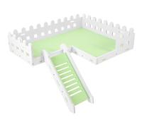 TOPBATHY Pet Hamster Platform with Ladder Pvc Stand for Cage, Developing Balance and Maintaining Mental Health, Suitable for Hamster Nest Landscaping and Chinchilla