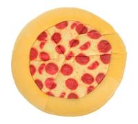 TOPBATHY Pizza Interactive Squeaky Dog Chewing Pizza Sound Plush Tough Rubber Material Mentally Stimulating Sturdy Chew for Aggressive Dogs Medium Breed Training