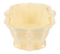 TOPBATHY Plastic Flower Pot Mold for DIY Planters Thickened Cement and Concrete Casting Mold Oval Succulent Plant Pot Making Tool with Unique Wing Pattern for Indoor and Outdoor Gardening