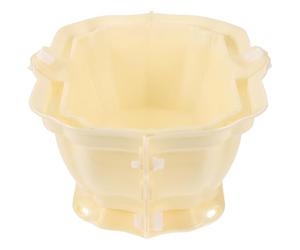 TOPBATHY Plastic Flower Pot Mold for DIY Planters Thickened Cement and Concrete Casting Mold Oval Succulent Plant Pot Making Tool with Unique Wing Pattern for Indoor and Outdoor Gardening
