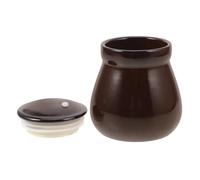 TOPBATHY Porcelain Honey Jar with Airtight Seal and Generous Storage Capacity, round Ceramic Honey Storage Container for Kitchen and Living Room Use