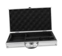 TOPBATHY Portable Aluminum Locking Briefcase Hard Shell Carrying Case with Reinforced Corners Lightweight Metal Storage Box for Tools and Instruments Protective Travel Attache Case