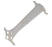 TOPBATHY Portable Bike Chain Wear Indicator Gauge Accurate Measurement Tool for Cycling Maintenance Lightweight Silver Chain Testing Ruler for Bicycle Repair and Replacement