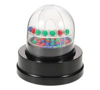 TOPBATHY Portable Electronic Bingo Machine with Balls for Adults and Events | Plastic Cage, One-button Activation, Black Finish, for Bingo Numbers and Raffle Tickets at Bars